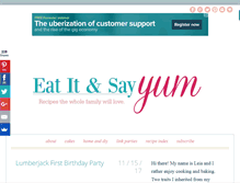 Tablet Screenshot of eatitandsayyum.com